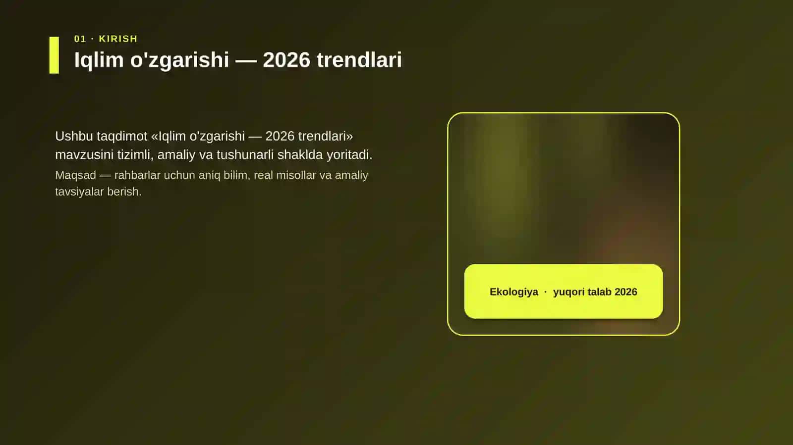 Iqlim o'zgarishi — 2026 trendlari 4