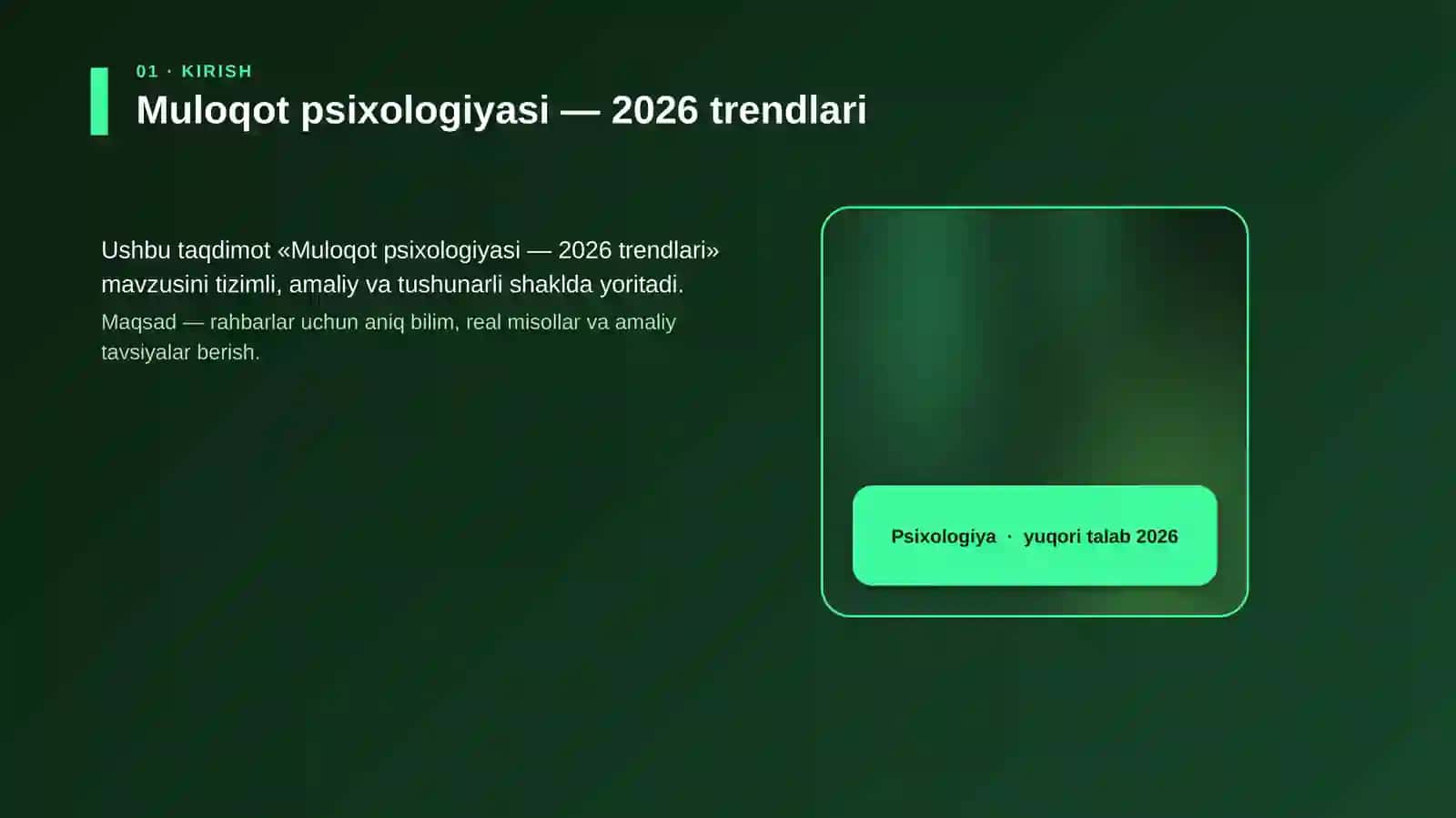 Muloqot psixologiyasi — 2026 trendlari 4