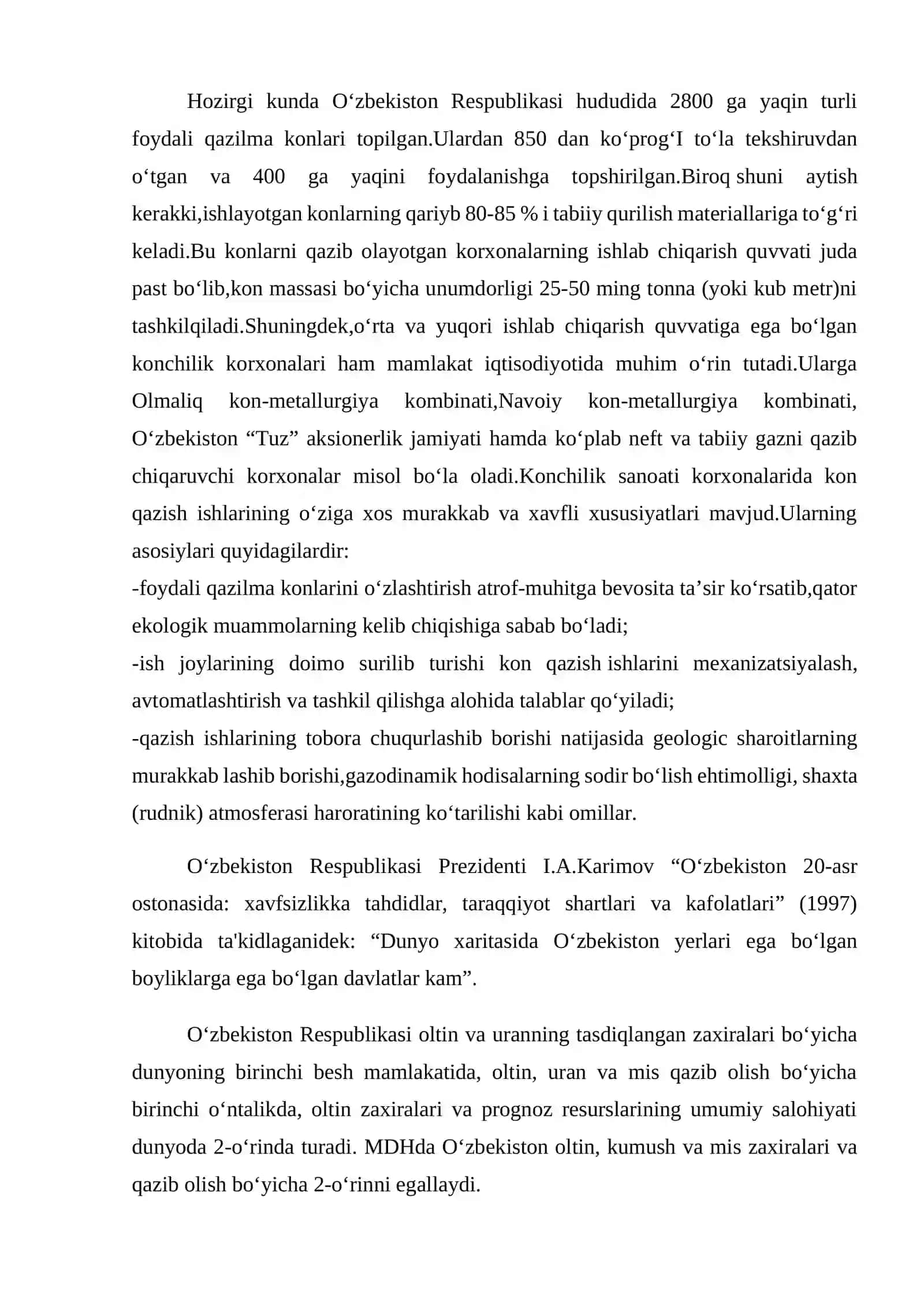 Xonjiza polimetall konini ochish to‘g‘risida. 4