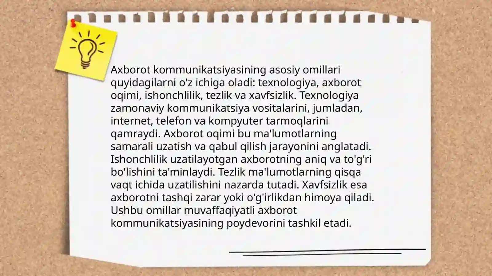 Axborot almashinuvining kommunikativ xususiyati 4