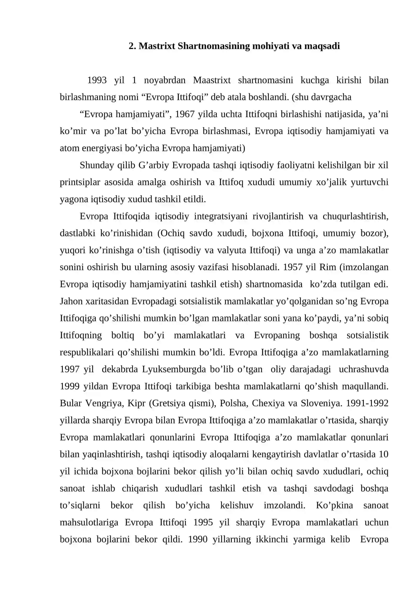 Evropа Ittifoqi vа uning tаshkil etilishining аsosiy sаbаblаri 4