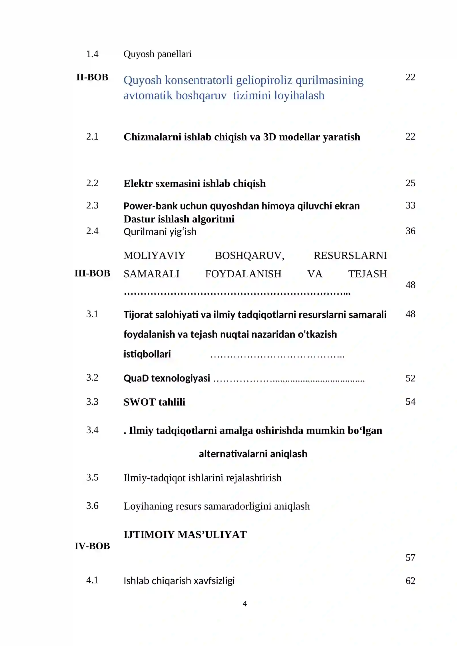 QUYOSH KONSENTRATORLI GELIOPIROLIZ QURILMASINING AVTOMATIK BOSHQARUV TIZIMINI 4