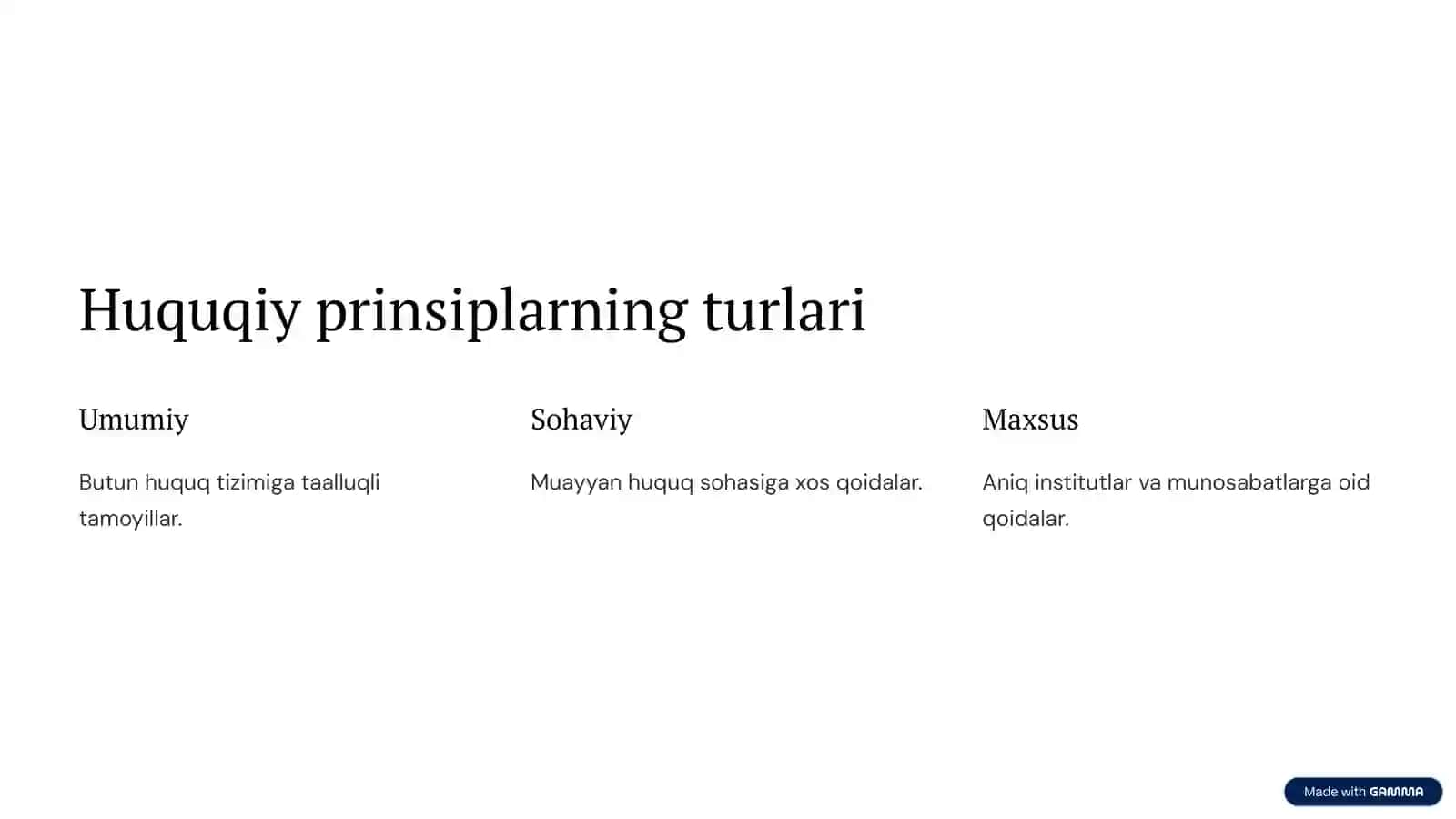 Huquqiy prinsiplar tushunchasi, turlari va oʻzaro farqlari (2) 4