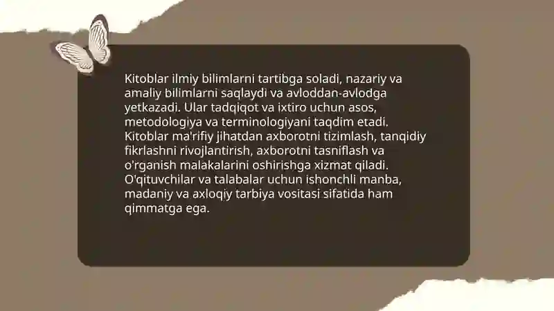 Kitobning ma'naviy qadri 4