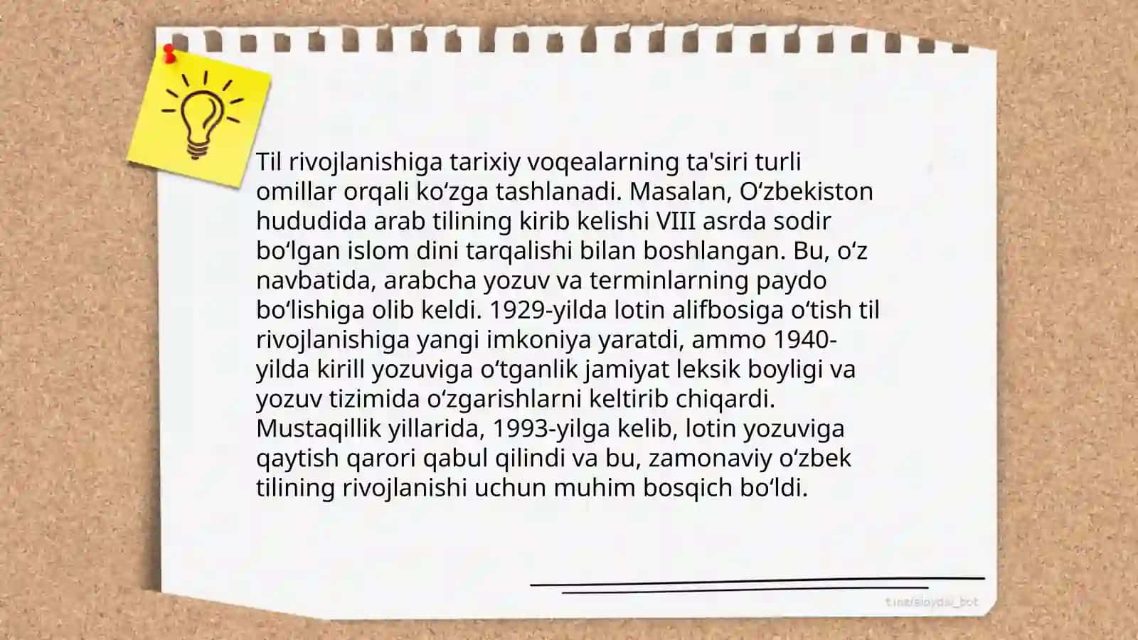 Adabiy til rivojlanishi va ijtimoiy-tarixiy voqealar 4