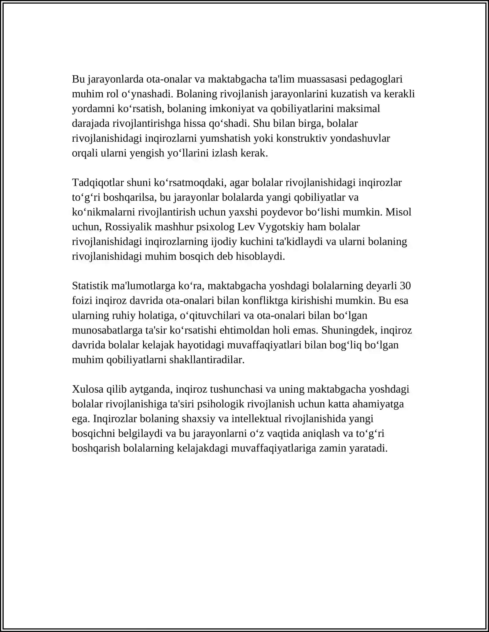 MAKTABGACHA TARBIYA YOSHIDAGI INQIROZ 4
