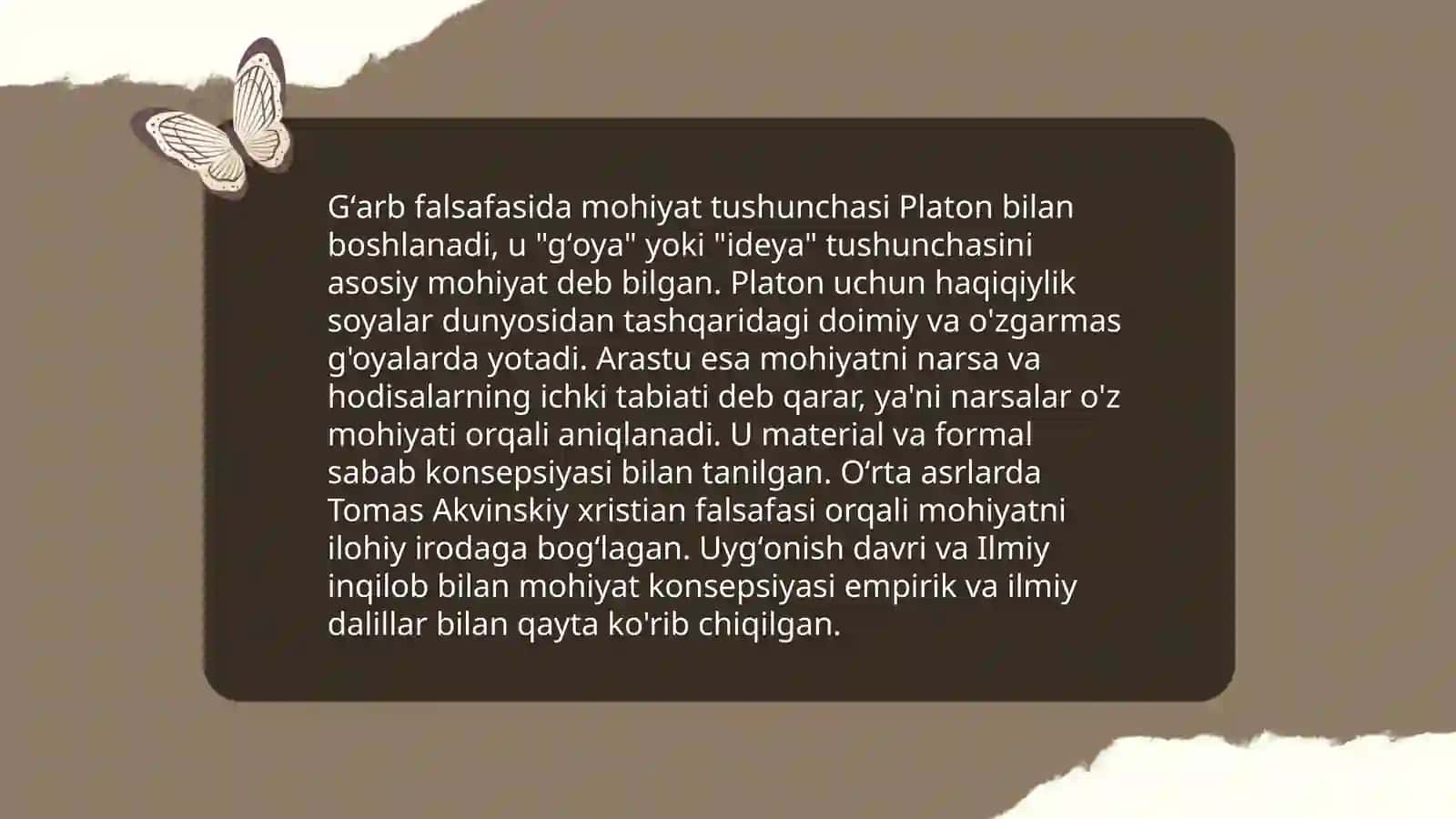Sharq falsafasida mohiyat tushunchasi 4