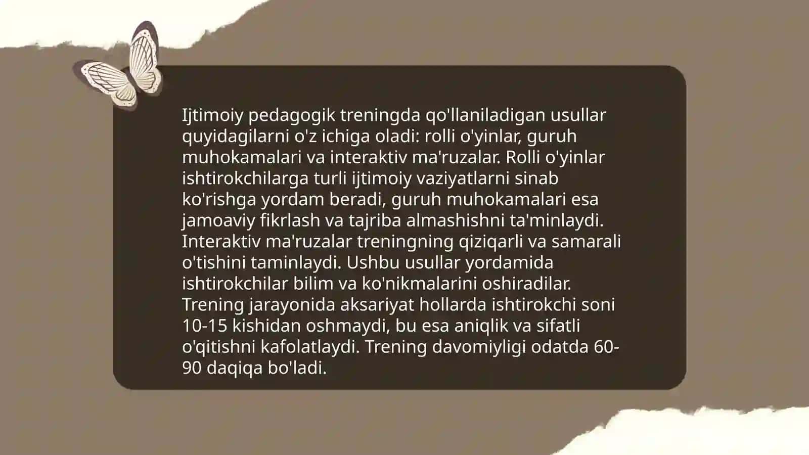 Ijtimoiy pedagogik trening tòĝrisida tushuncha 4