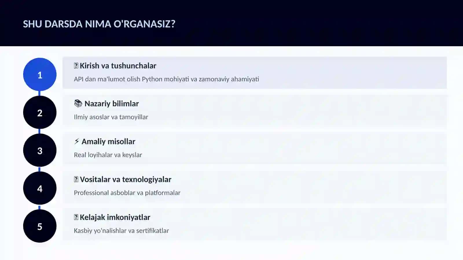API dan ma'lumot olish Python 4