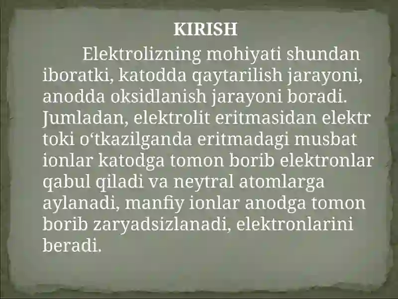 ELEKTROLIZ VA UNING TURLARI 4