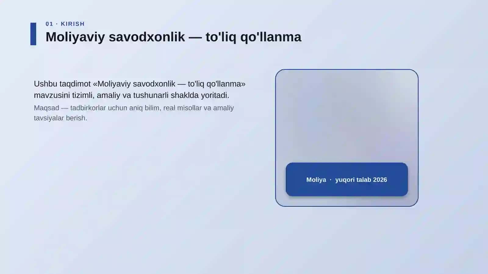 Moliyaviy savodxonlik — to'liq qo'llanma 4