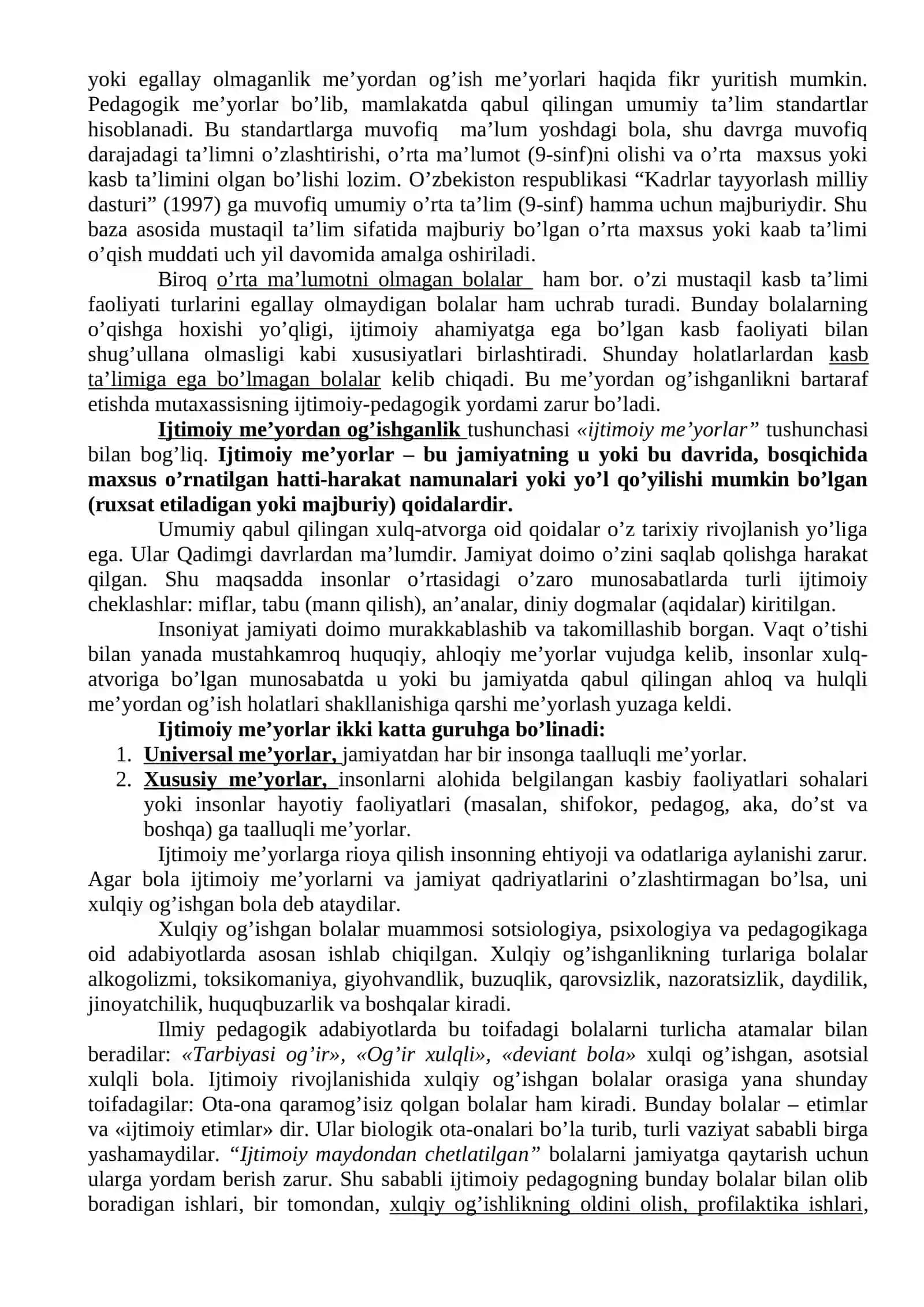 Deviant xulqli bolalarda va o’smirlarda ijtimoiy-pedagogik reabilitatsiya ishlari 4