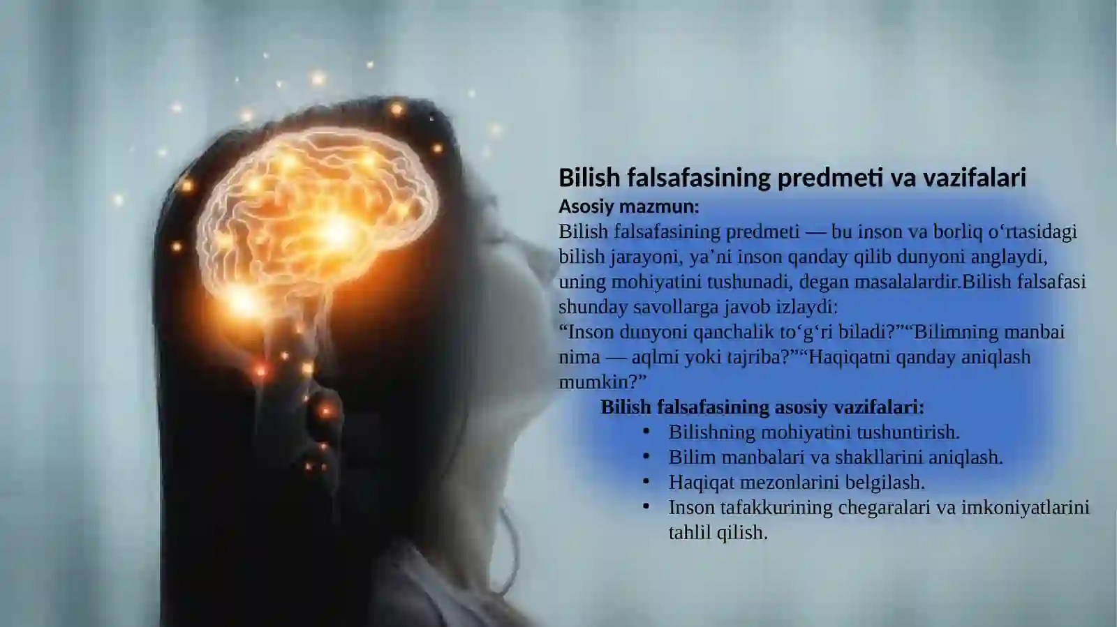 BILISH FALSAFASI 4