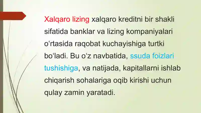 XALQARO LIZING OPERATSIYALARI 4