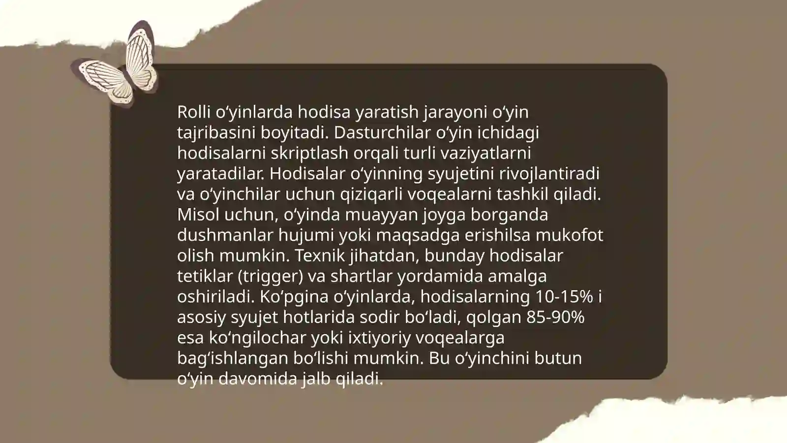 Rolli oʻyinlar 4