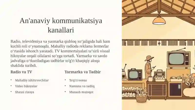 Qishloq xoʻjaligi mahsulotlari marketingida samarali kommunikatsiya 4