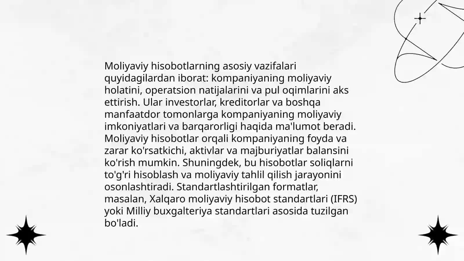 Moliyaviy hisobning maqsadi va vazifalari 4