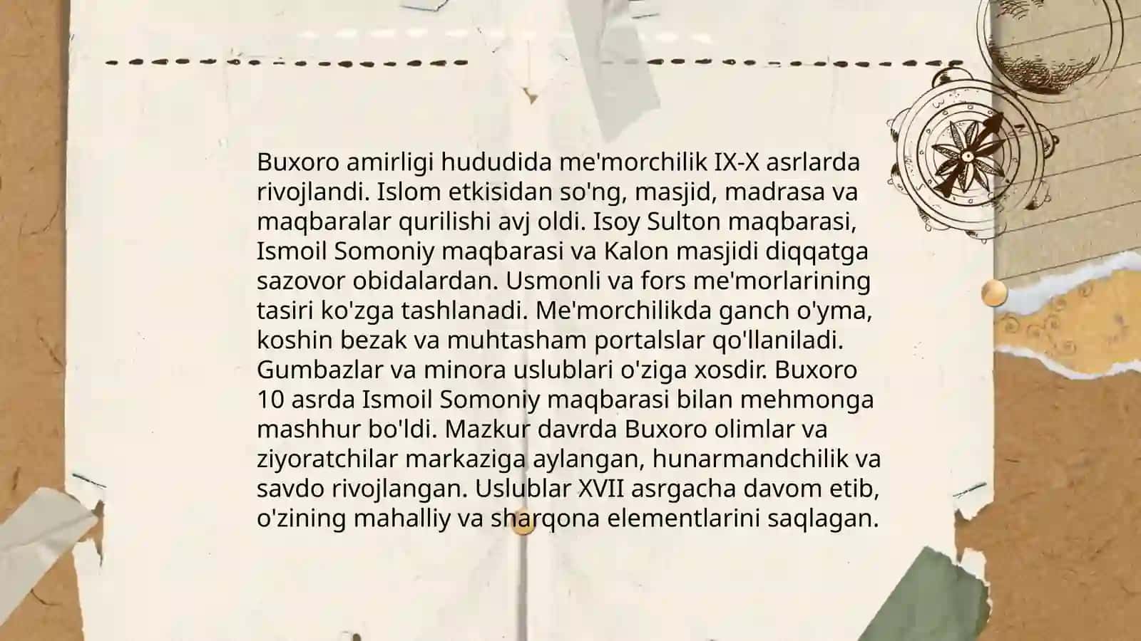 XIX asr O'rta Osiyo xonliklaridagi me'morchilik an'analari 4