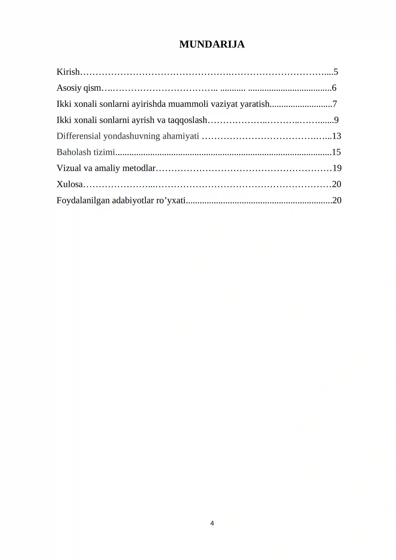 IKKI XONALI SONLARNI AYRISH 4