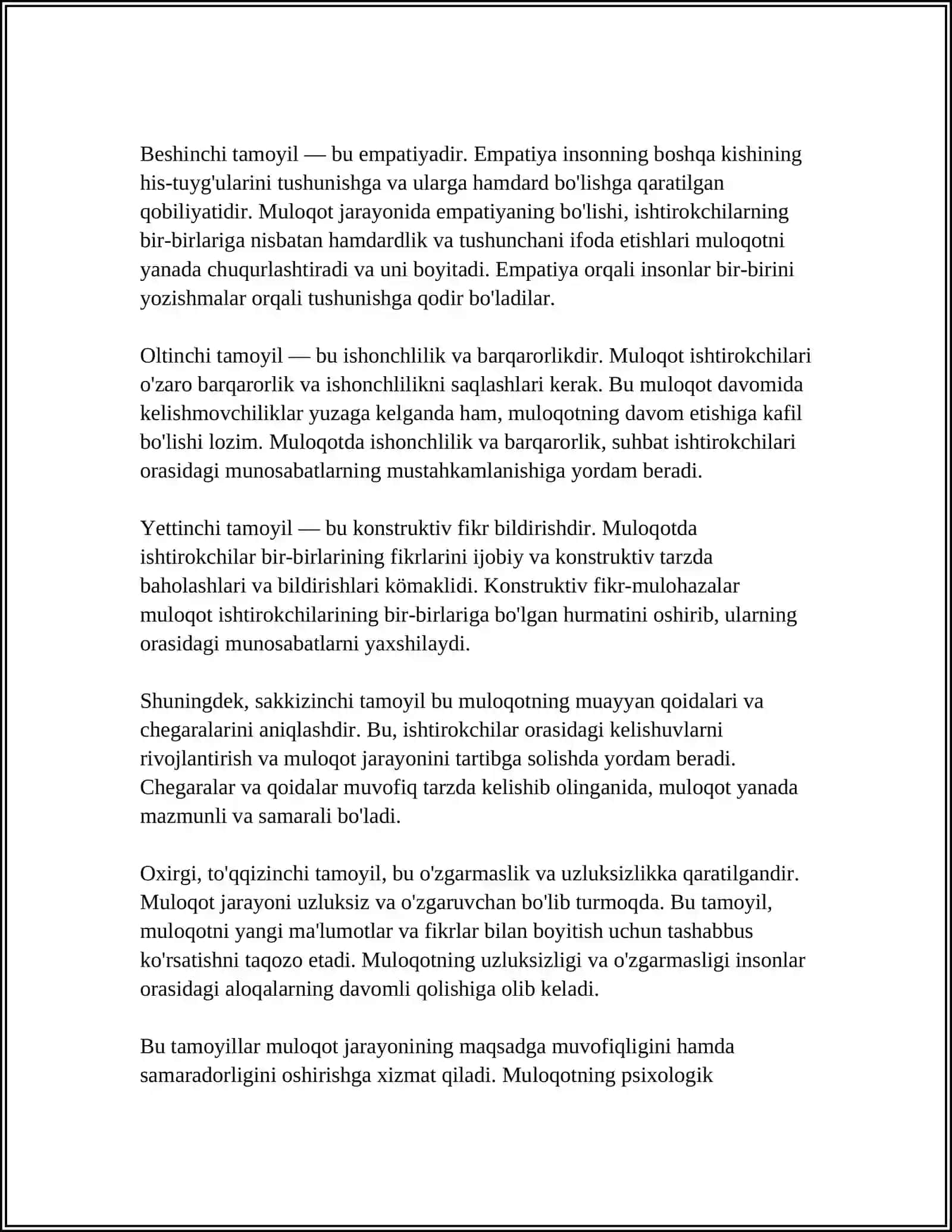 MULOQOTNING PSIXOLOGIK TOMONLARI 4