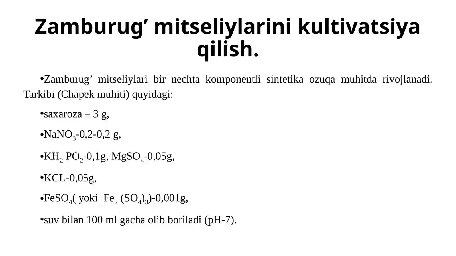 ZAMBURUG’LARDAN AMILAZA PREPARATINI AJIRATIB OLISH 4
