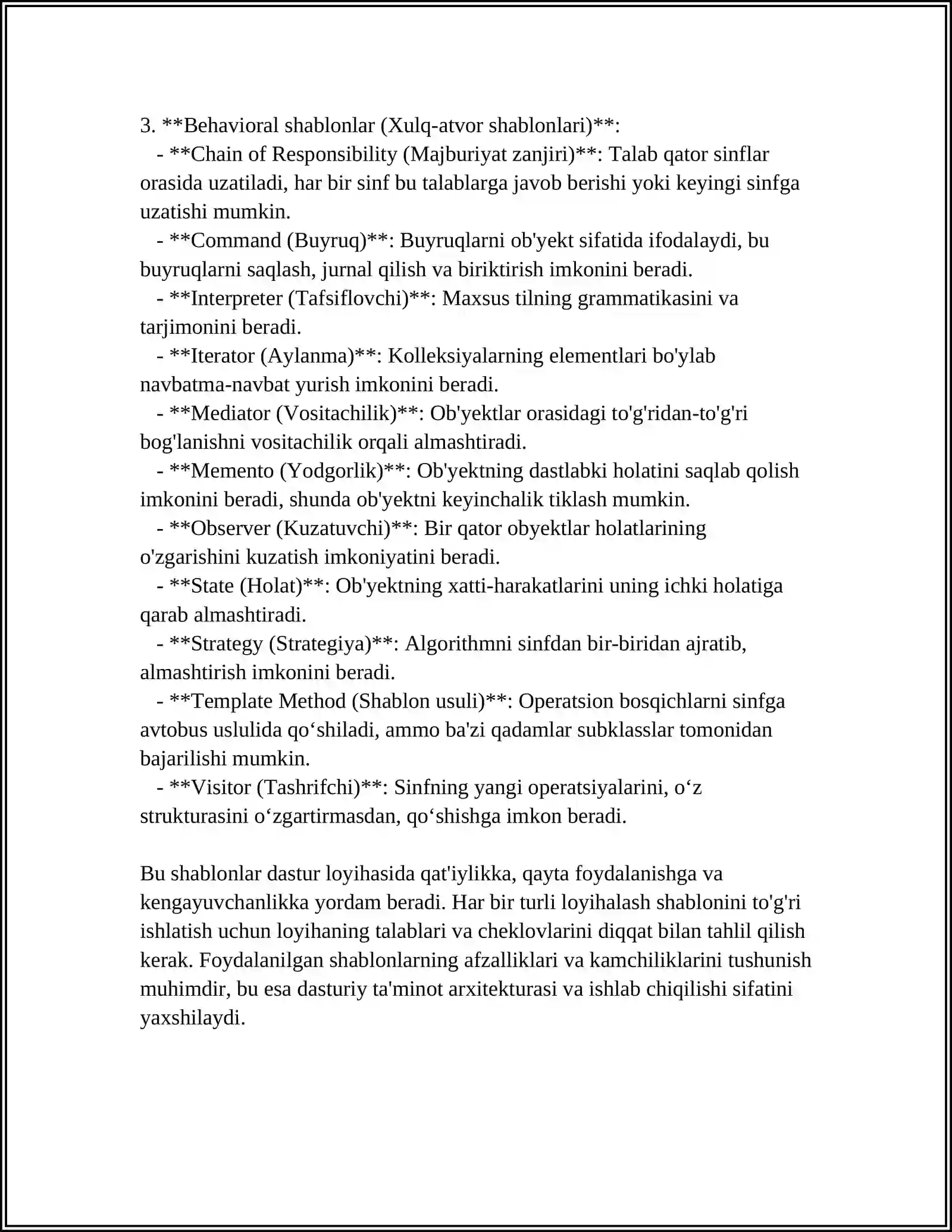LOYIHALASH SHABLONLARI 4