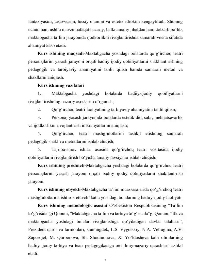 Maktabgacha yoshdagi bolalarni qoʻgʻirchoq teatri personajlarini yasash orqali badiiy ijodiy qobilyatlarini shakillantirishning tarbiyaviy ahamiyati 4