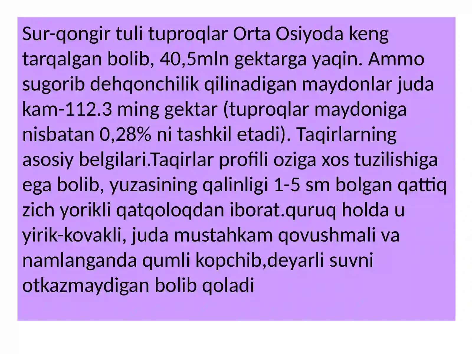 Chol zonasining tuproqlari 4
