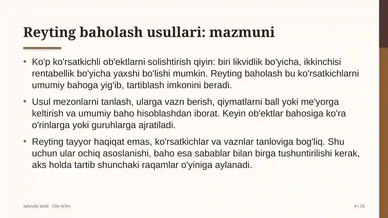Boshlang'ich ta'limda reyting baholash usullari 4