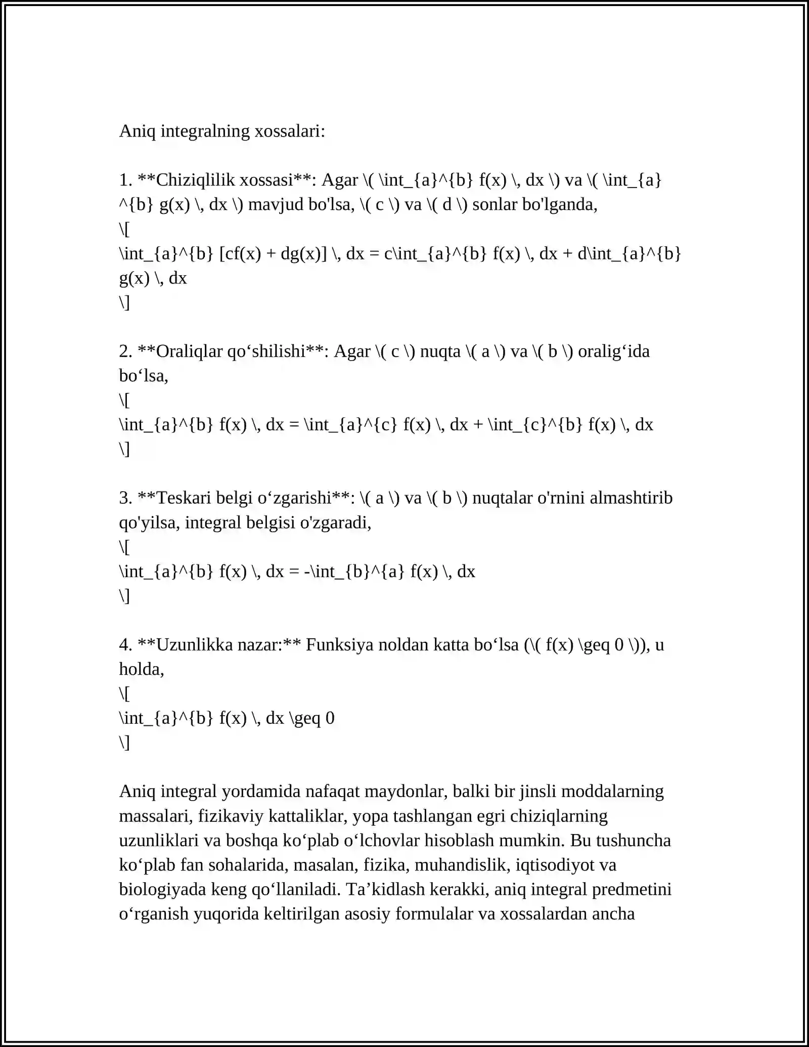 ANIQ INTEGRAL 4