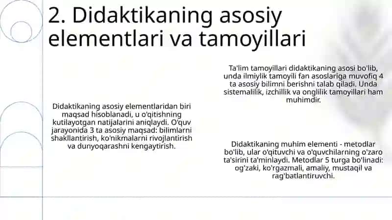 Didaktika ta'lim nazariyasi 4