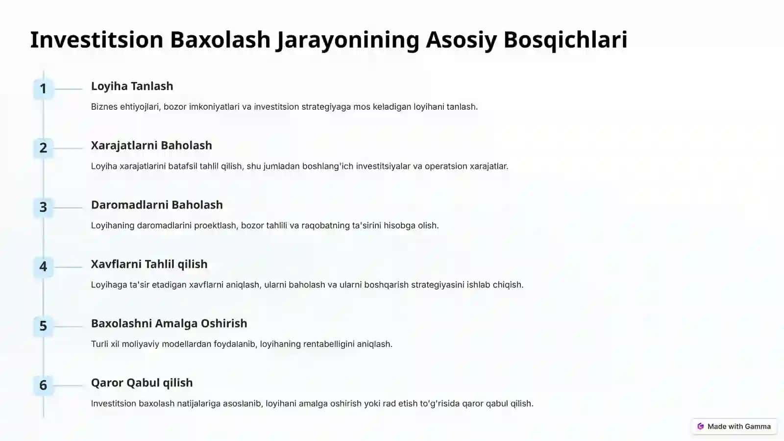 Biznesda Investitsion Baxolashning Amaliy Jixatlari 4