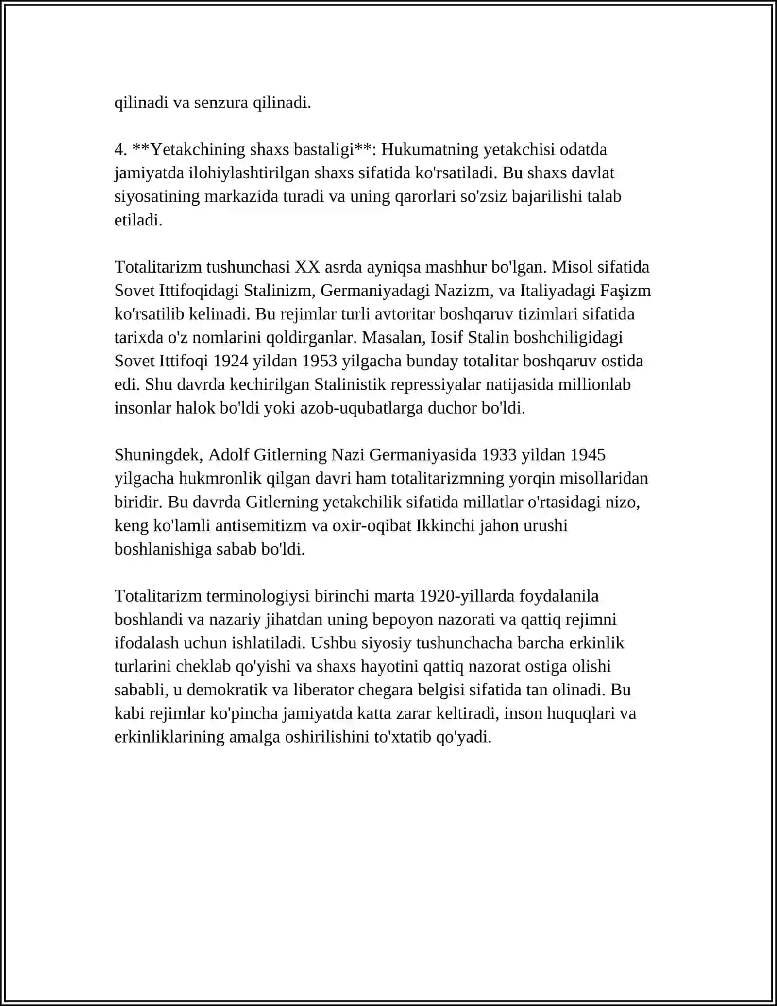 TOTALITARIZMNING MAFKURAVIY VA SIYOSIY ASOSLARI 4