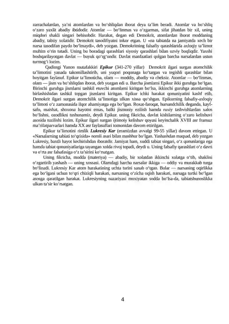 Falsafiy tafakkur taraqqiyoti bosqichlari: G‘arb falsafasi 4