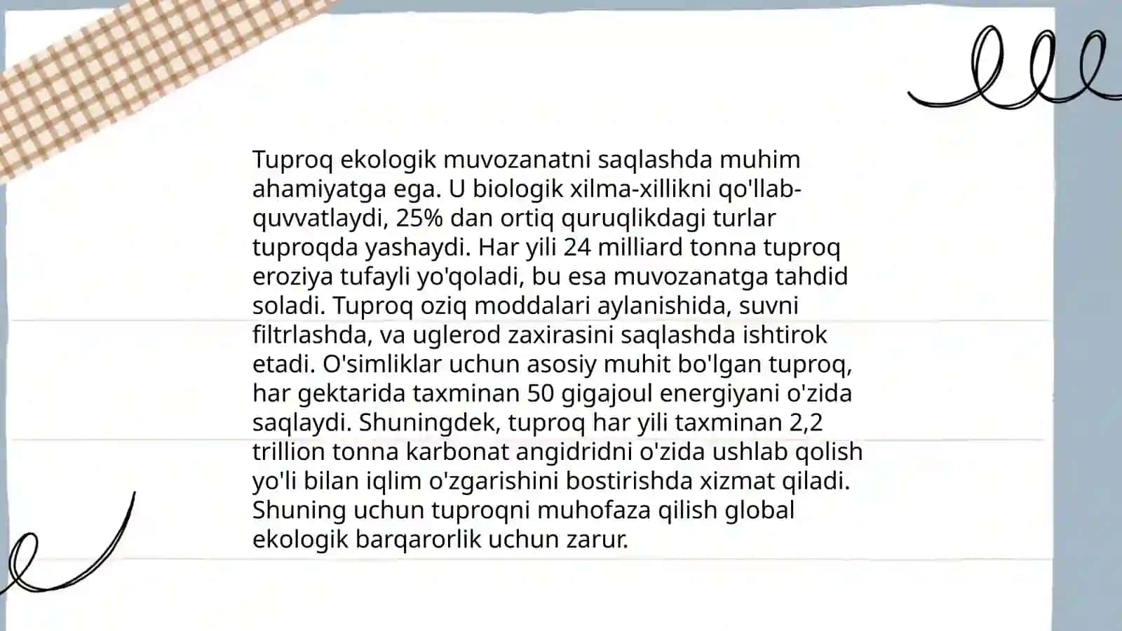 Tabiat va jamiyatda tuproqning ahamiyati 4