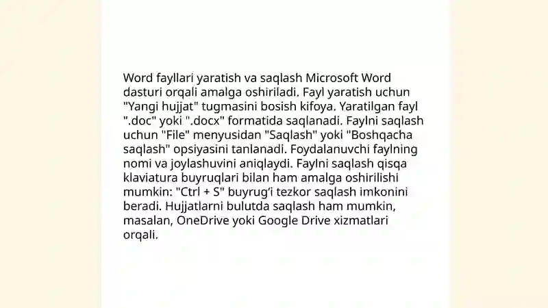 Microsoft Word dasturi 4