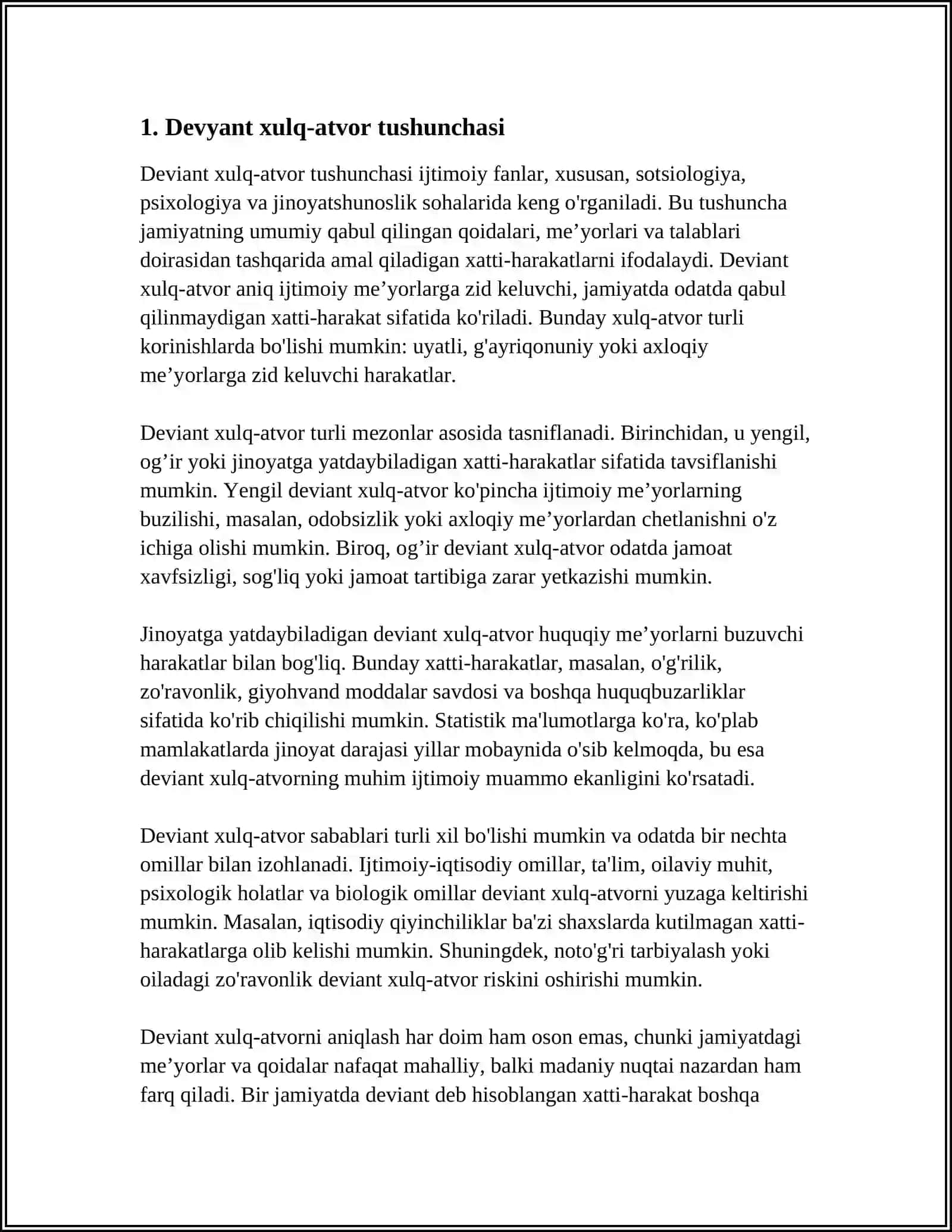 DEVYANT XULQ ATVOR TUSHUNCHASI 4