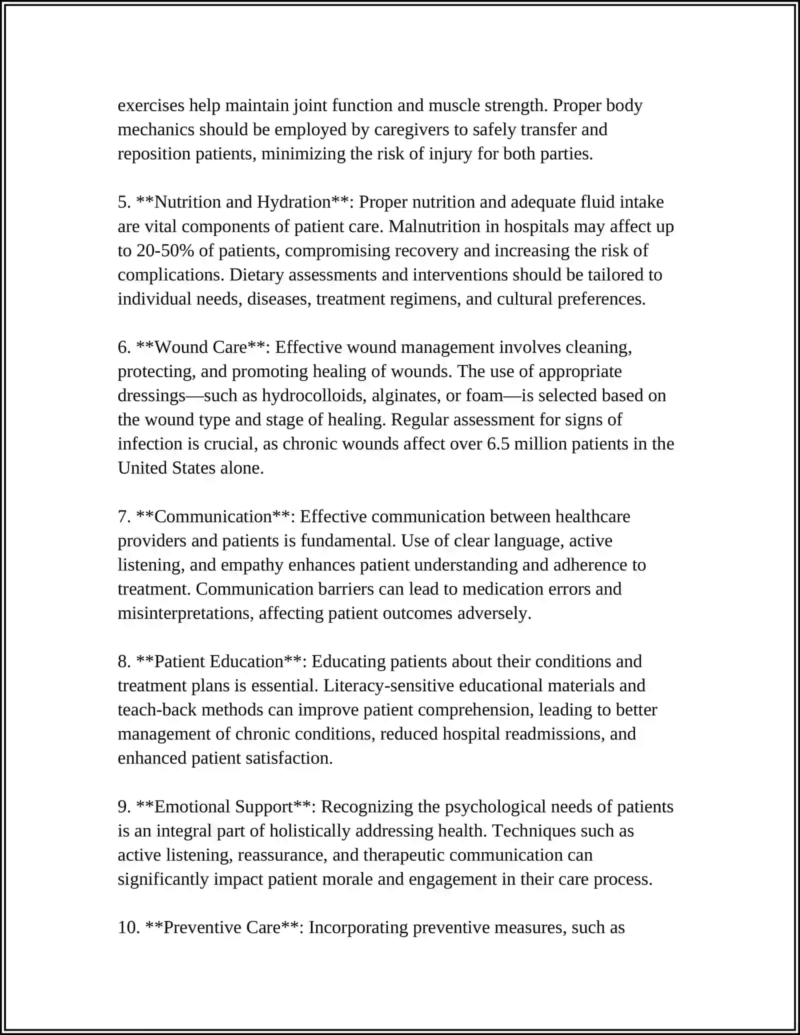 Patient Care Techniques 4