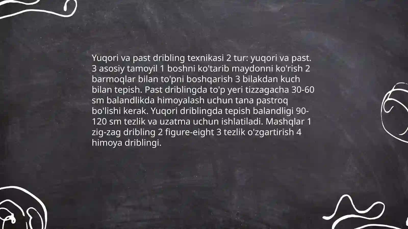 Basketbol o'yinida harakatlanish va to'pni boshqarishning texnik usullari 4