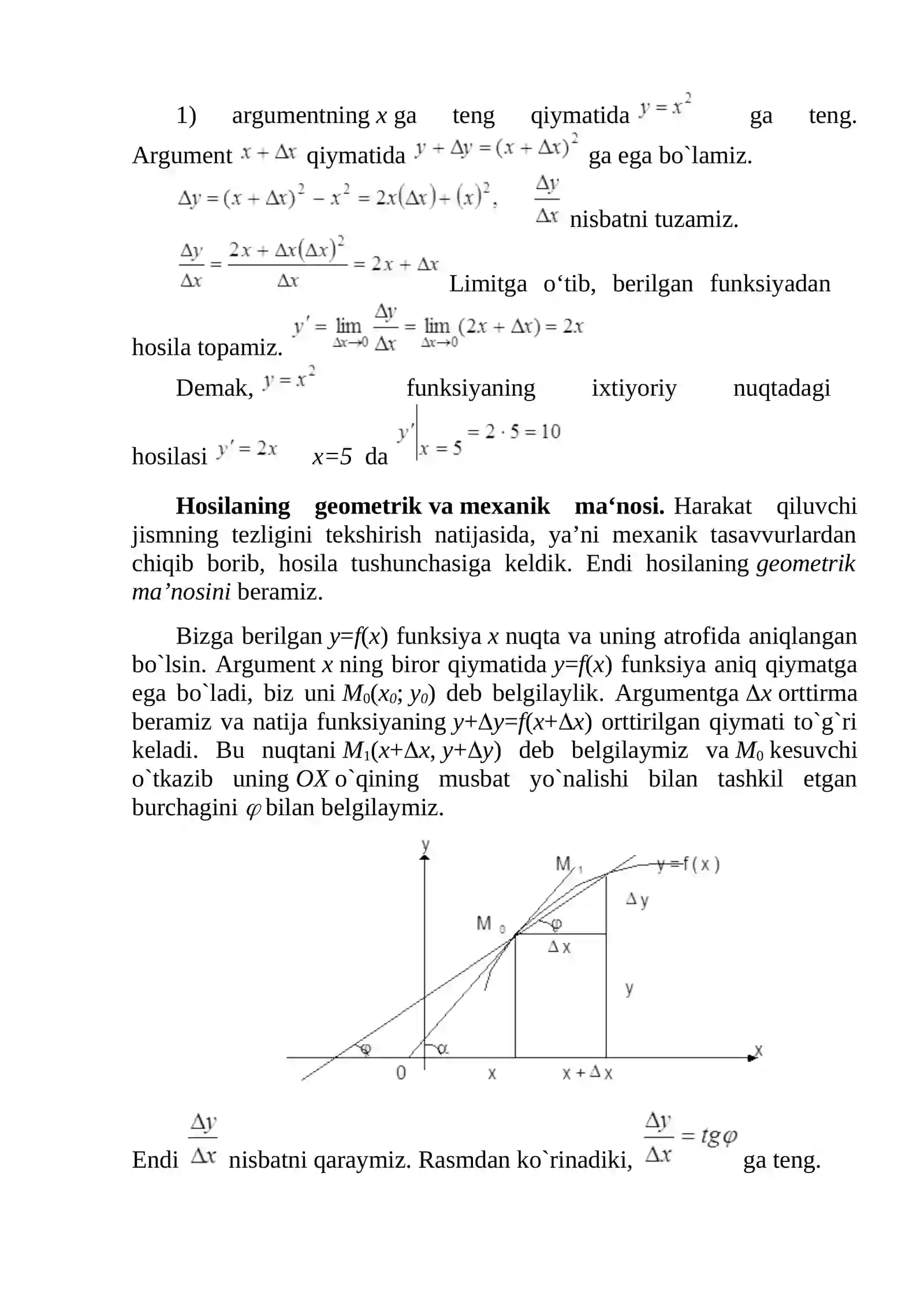 Funksiya hosilasi 4