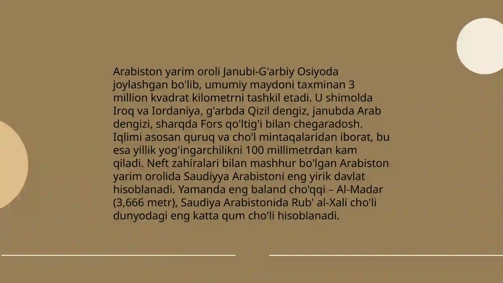 Arabiston xaqida malumot 4