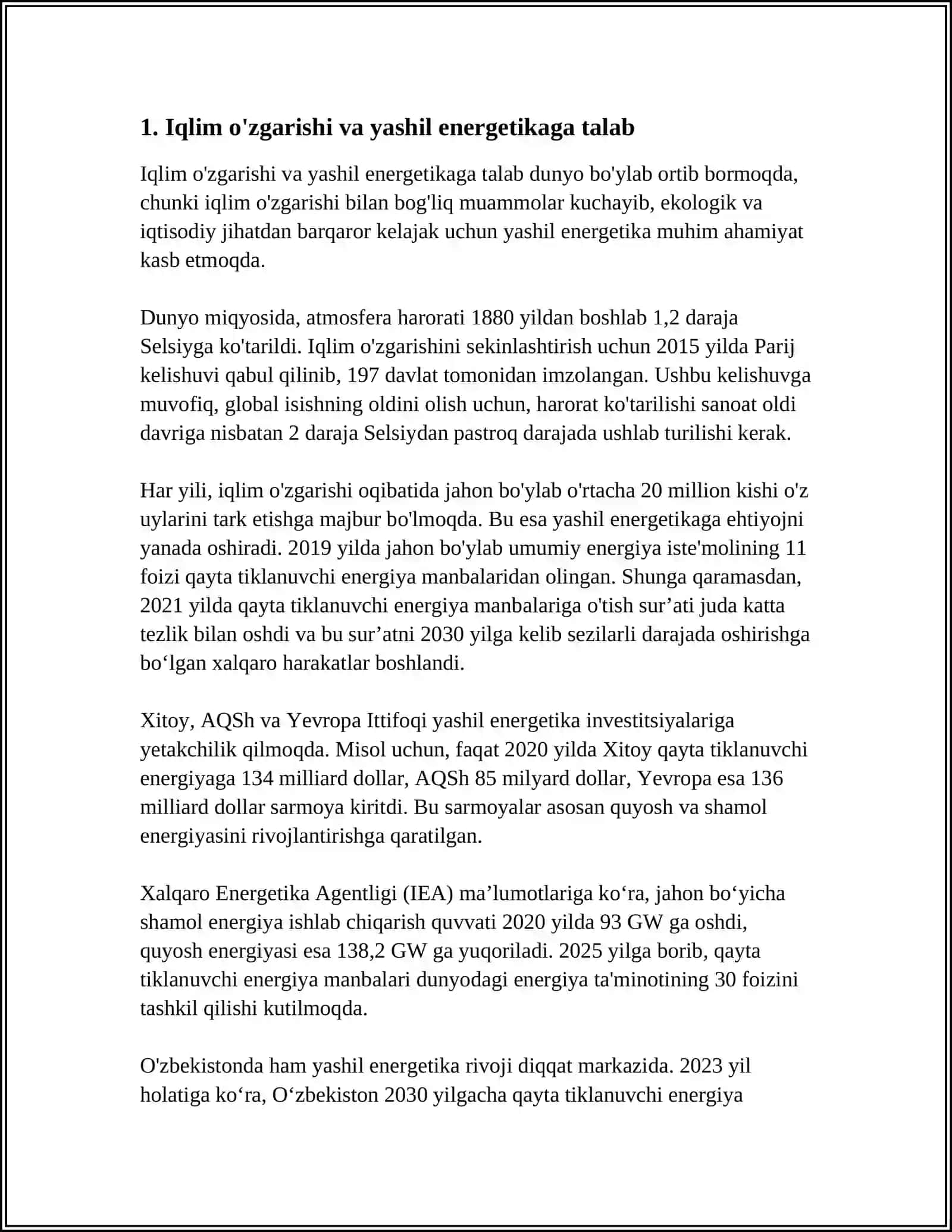 Yashil Energetikaning Rivojlanishiga Ta'sir Qiluvchi Omillar 4