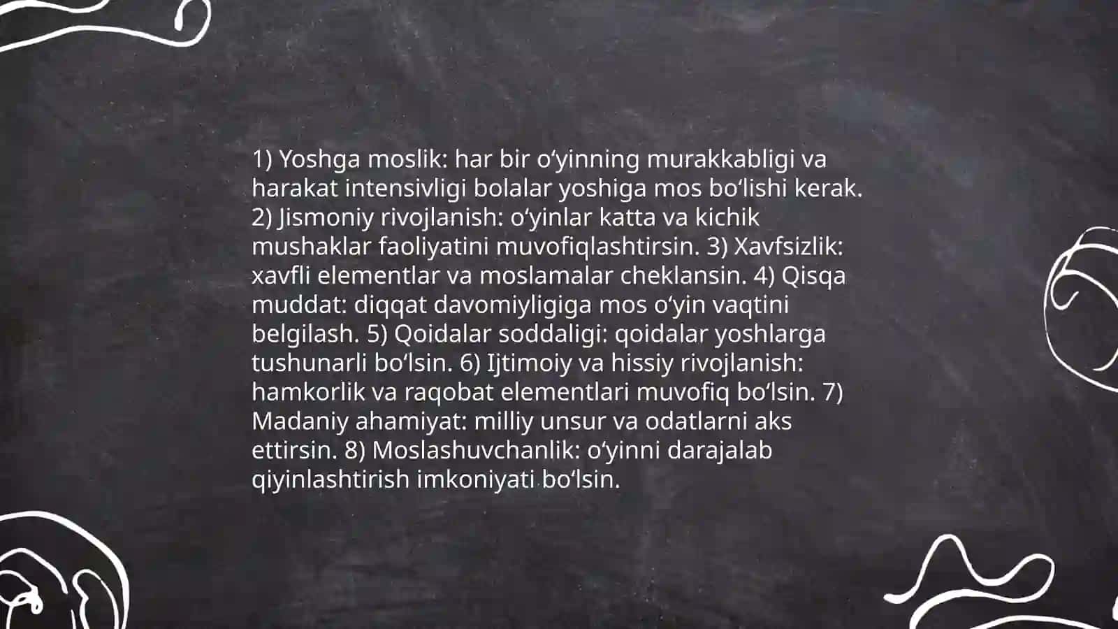 Bolalarga milliy harakatli oʻyinlarni berish metodikasi 4