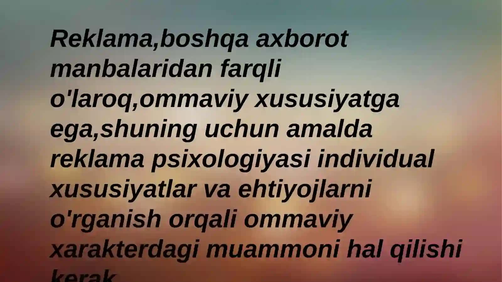 REKLAMA  PSIXOLOGIYASI 4