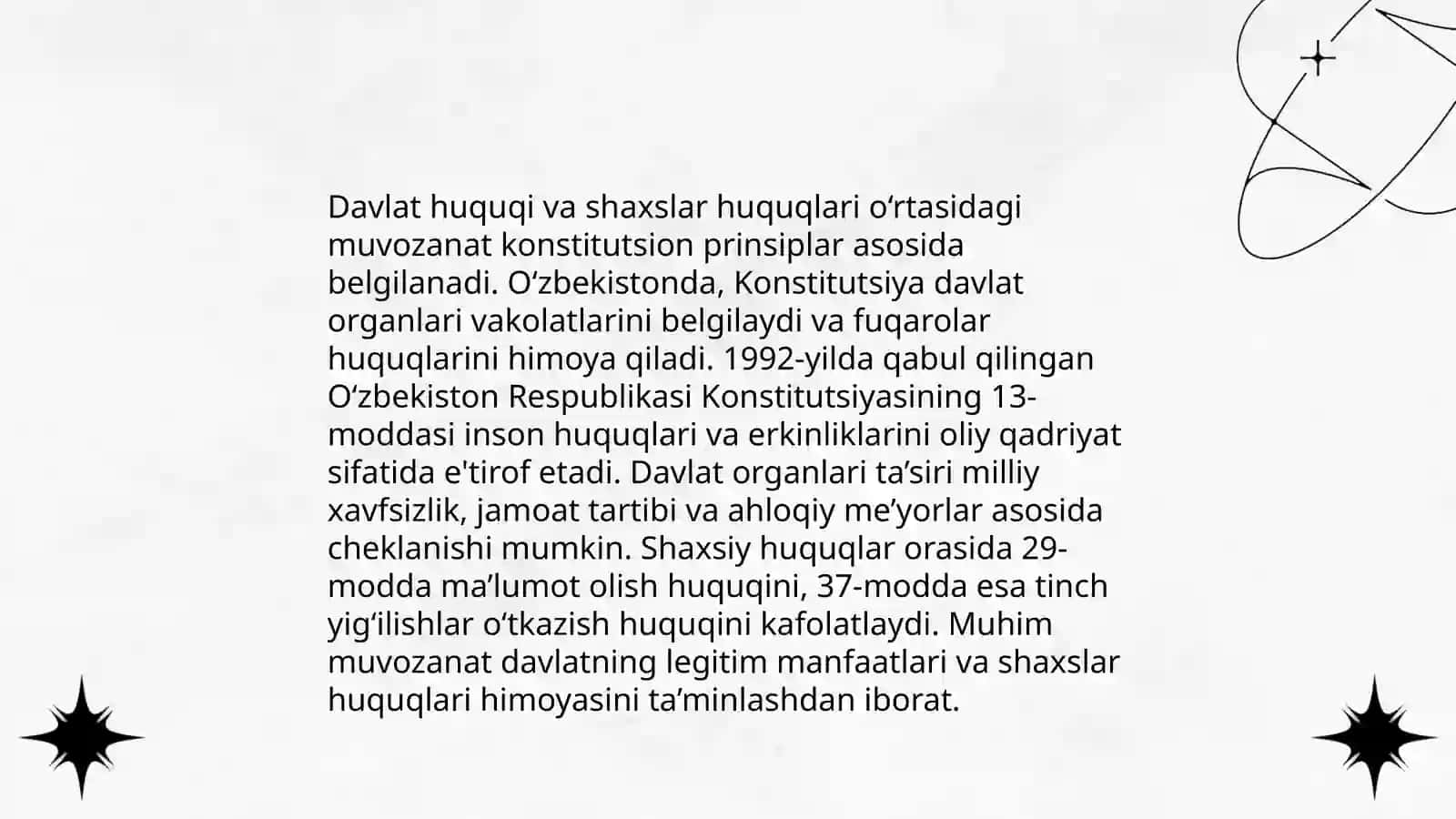 Inson huquqlari va erkinliklarining huquqiy asoslari 4