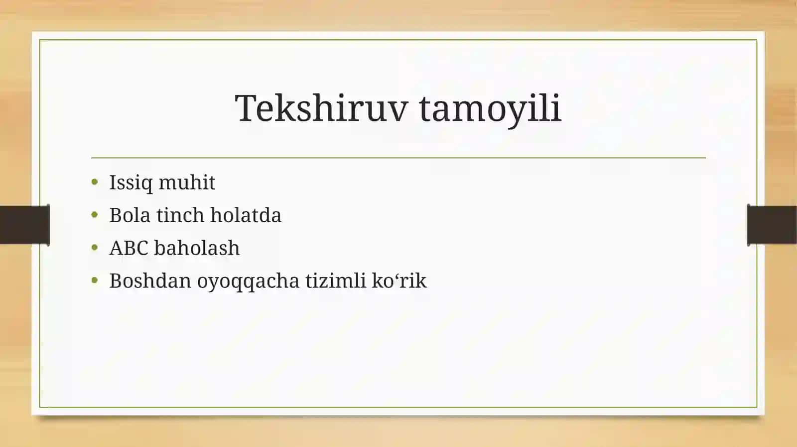 Yangi tug’ilgan chaqaloqlarda fizikal tekshiruv 4