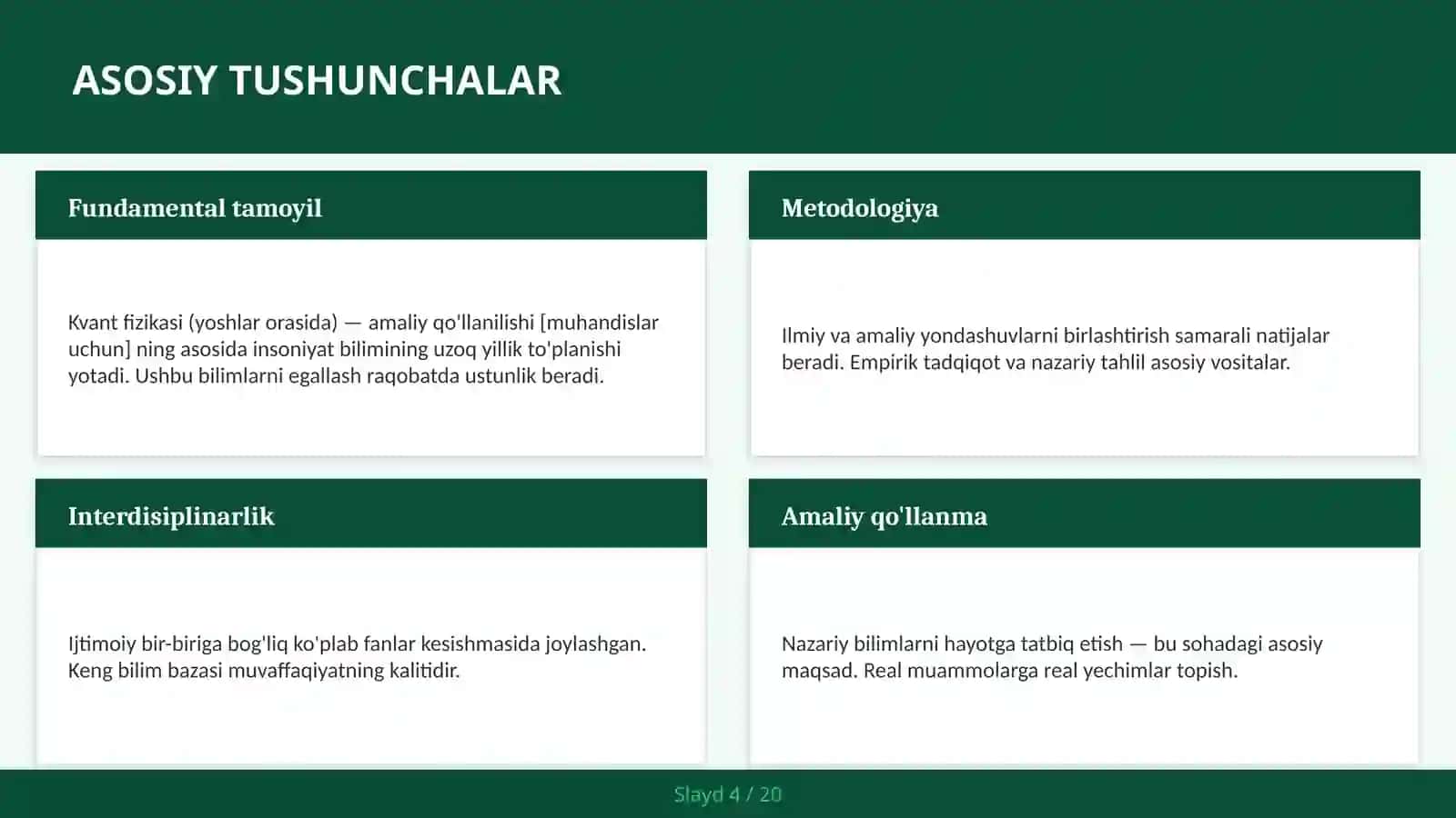 KVANT FIZIKASI (YOSHLAR ORASIDA) — AMALIY QO'LLANILISHI [MUHANDISLAR UCHUN] 4