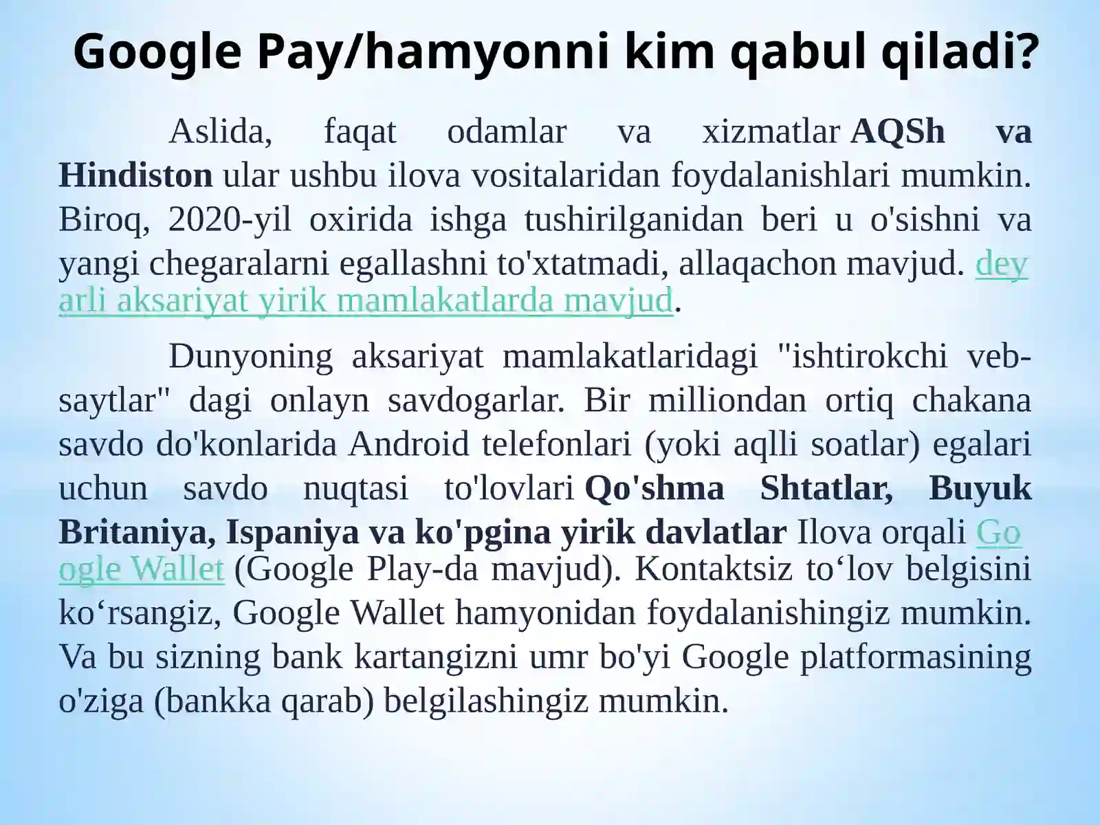 Google Wallet va Uning Imkoniyatlari 4