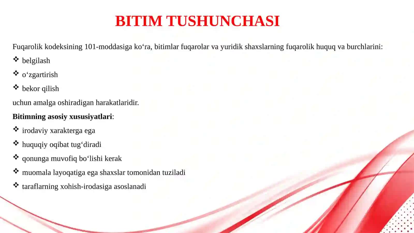Bitimlar 4