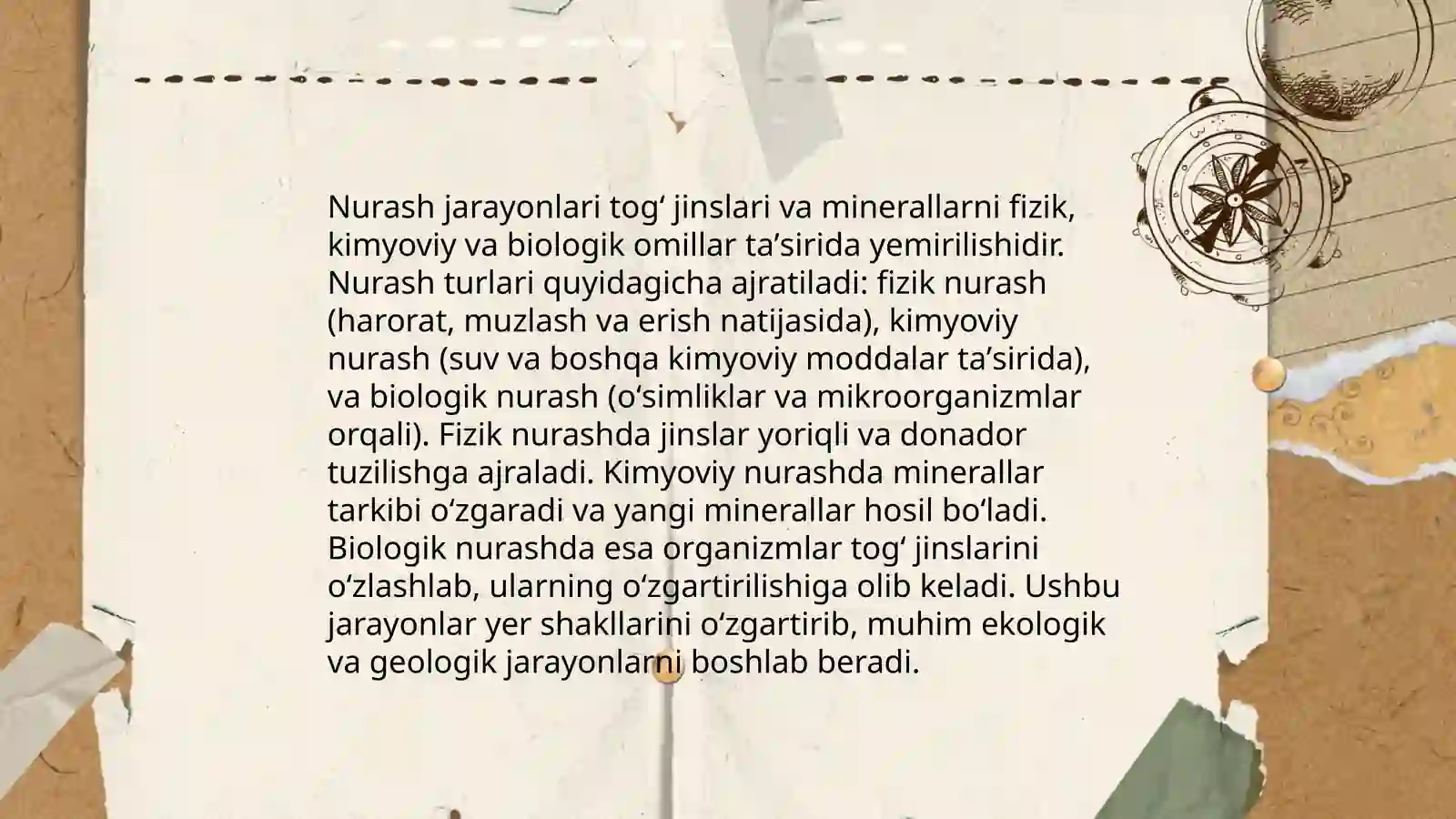 Ekzogen jarayonlar 4